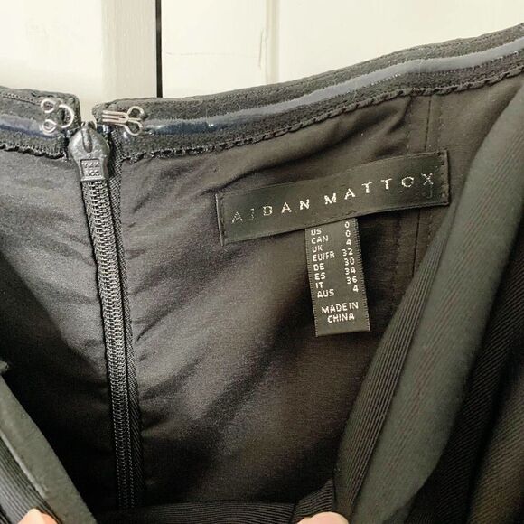 Aidan Maddox Dress Women’s Formal Floor Length Off Shoulder Puff Sleeve Gown 0 - Picture 6 of 12